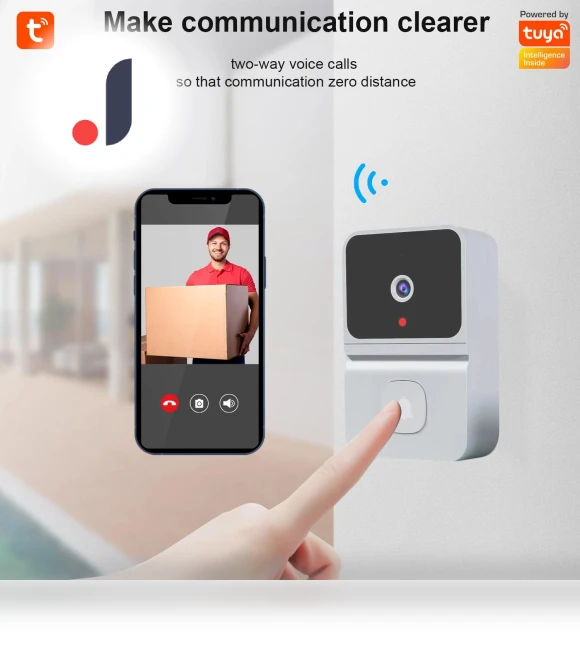 Wireless HD Camera Smart Doorbell — Smart Home Security, coaao
