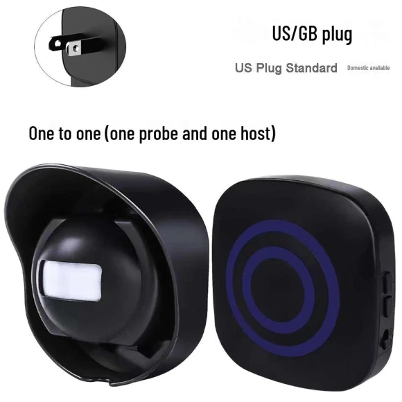 Wireless Waterproof Infrared Induction Doorbell — Push Buttons, AI Supermarket