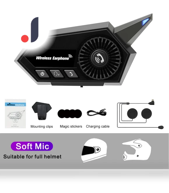 Motorcycle Helmet Headset — Communication, Cars Auto Home
