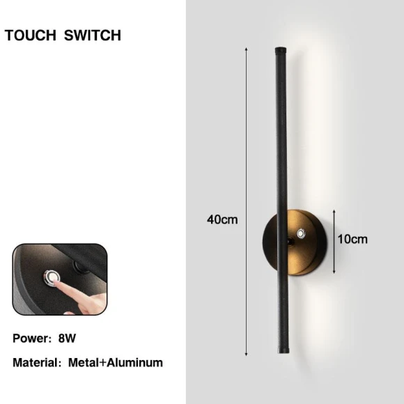 Touch LED Wall Light — Wall Lighting, Chic Home