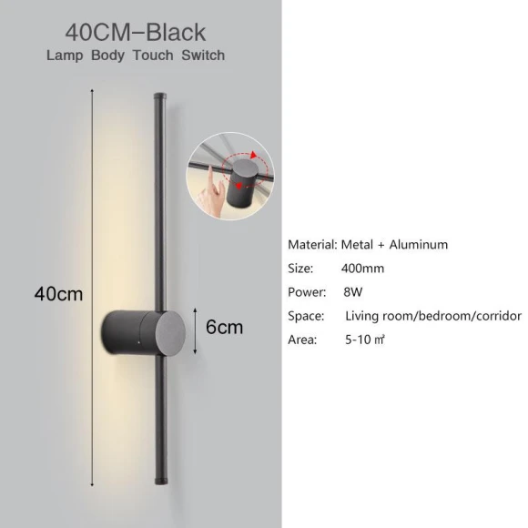 Touch Sensor Wall Lights — Wall Lighting, Chic Home