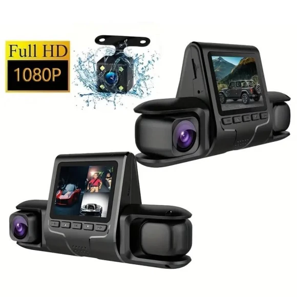 3-Lens Dash Cam Front and Rear Inside 1080P — Dashboard Cameras, Scotland