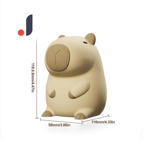 Adorable Capybara LED Night Light — Night Lights, DC-HOME Textile