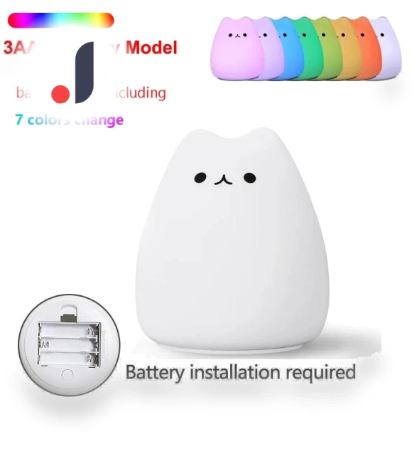 Cute Cartoon Whale LED Night Light — Night Lights, DC-HOME Textile