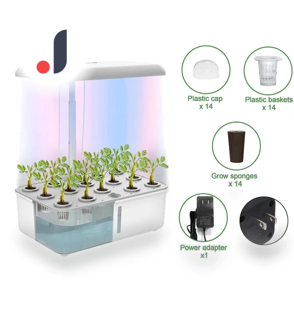 Hydroponics Growing System with LED Grow Light — Germination Kits, HAOAXIN