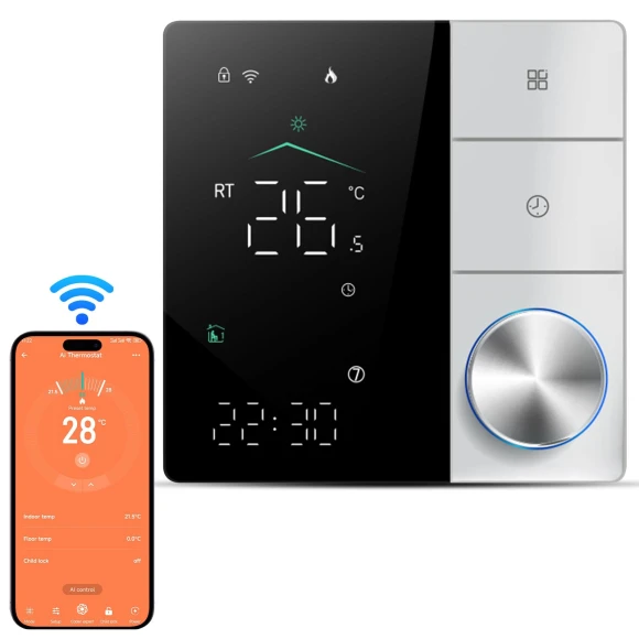 Smart Thermostat for Electric Underfloor Heating — Home Climate Control, COOKING-MALL
