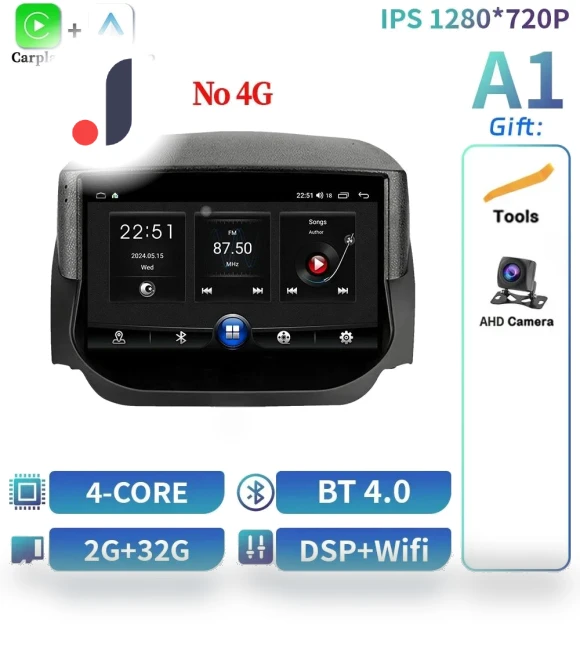 Wireless BT Carplay Radio Android Multimedia 4G GPS Navigation Touch Screen Stereo — Stereo Receivers, AutoSphere