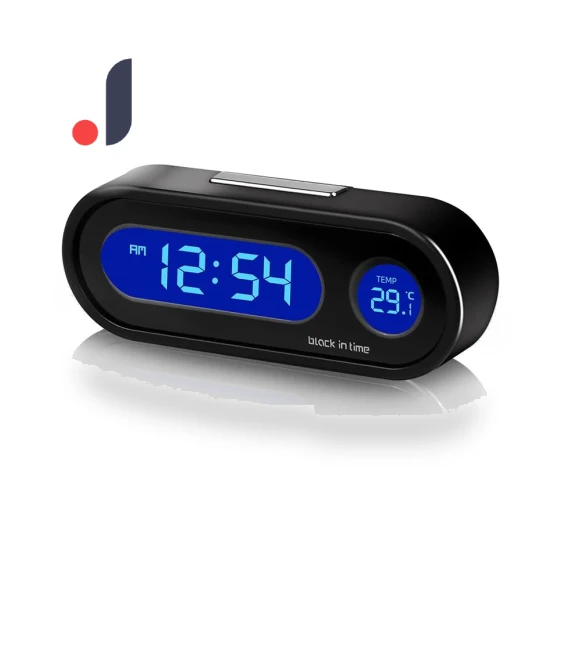 Car Thermometer Clock with LCD Monitor — Clock, Motorgo