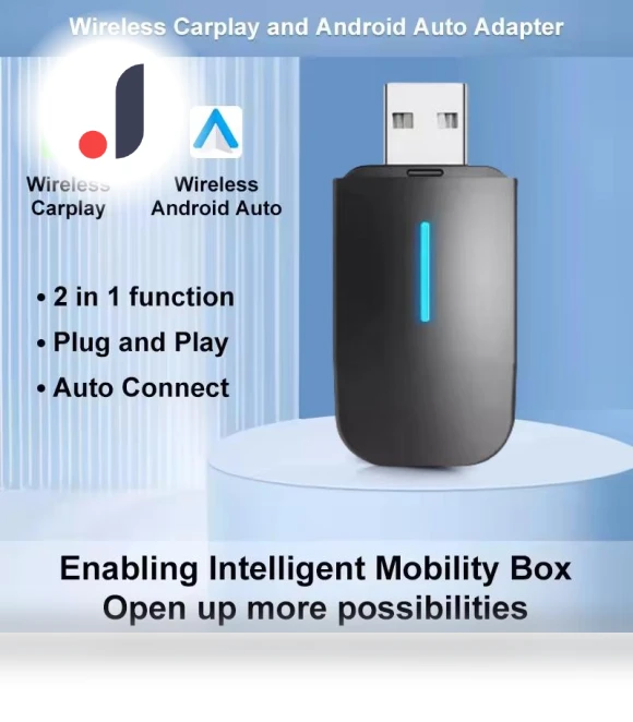 Dual Interface Wireless CarPlay Android Auto Adapter — Phone Accessories, JOHO - CarGear