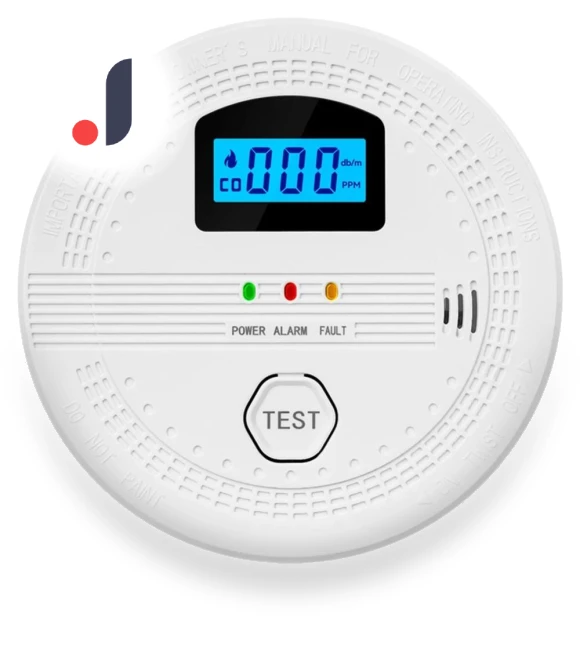 LCD Digital Display Fire CO Alarm — Smoke & CO Detectors, Baoshang
