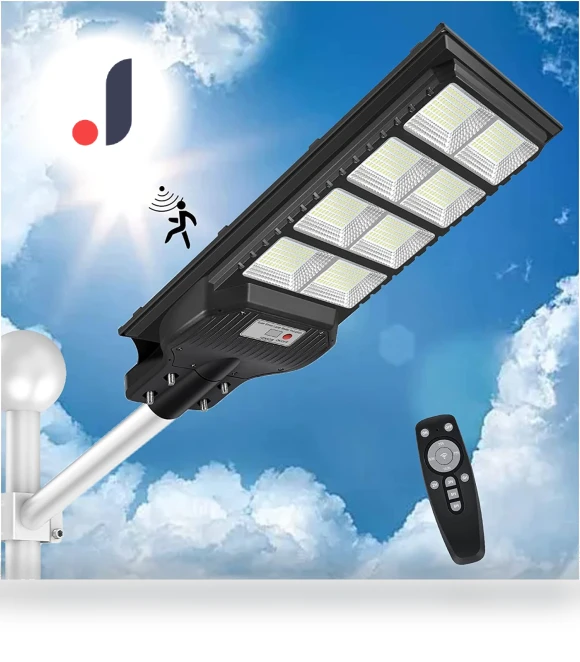 Solar Street Light with Motion Sensor — Outdoor Security & Flood Lighting, SAMURAI STYLE