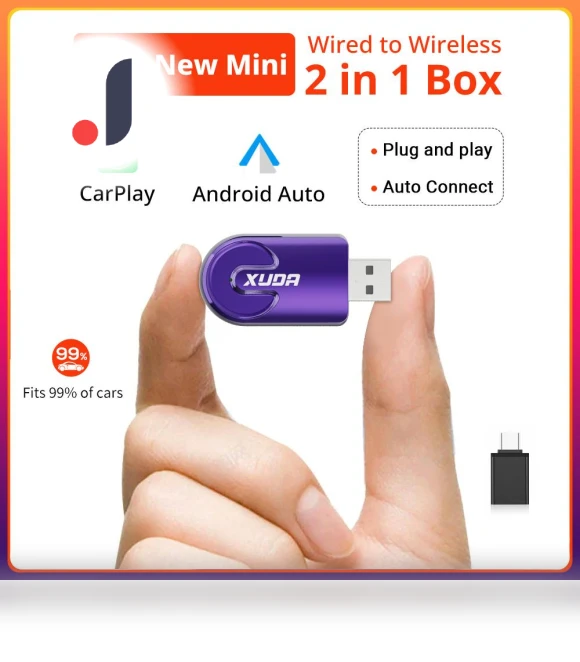 Wireless CarPlay Android Auto Adapter — Car Accessories & Gadgets, JOHO - CarGear