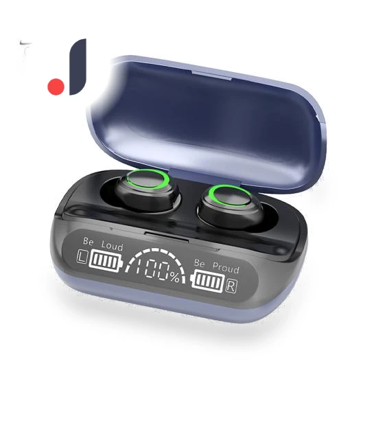 Wireless Earbuds with Touch Control, Hi-Fi Sound, LED Digital Display, Charging Case — In-Ear Headphones, Computer Life