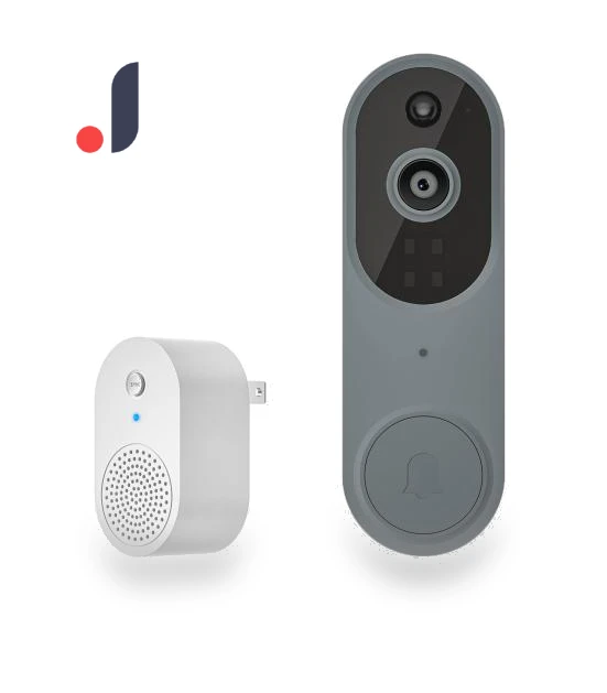 1080p Video Doorbell with AI Motion Detection — Smart Home Security, electronic