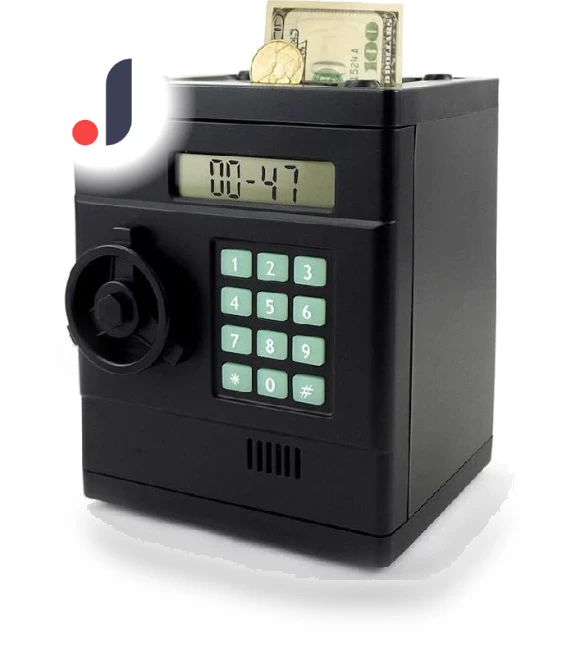Digital Coin Counting Piggy Bank Robot — Savings & Piggy Banks
