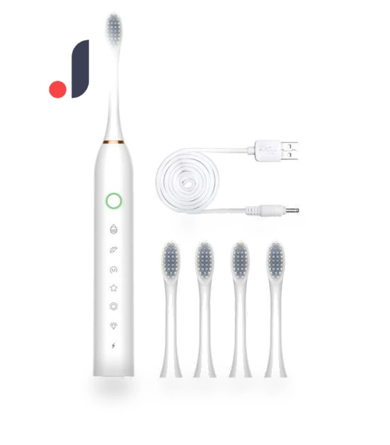 Electric Toothbrush with 4 Brush Heads, 6 Modes, Smart Timers, USB Rechargeable — Electric Toothbrush Heads, Shun Tak Lai Health Care Products