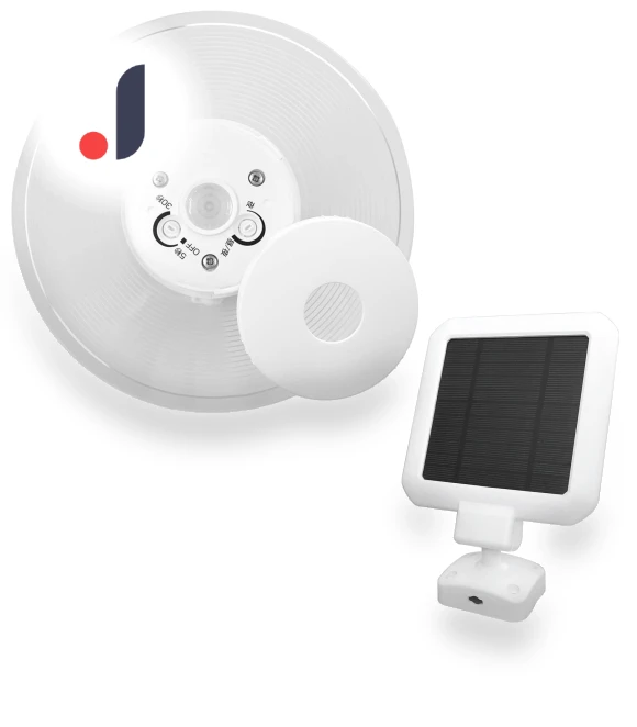Outdoor Solar Sensor Motion Light — Outdoor Security & Flood Lighting, SAMURAI STYLE