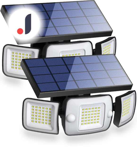 Outdoor Solar Sensor Motion Security Light — Outdoor Security & Flood Lighting, SAMURAI STYLE