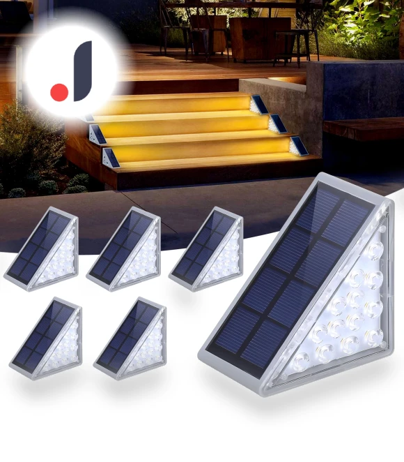 Outdoor Solar Stair Lights — Outdoor Security & Flood Lighting, SAMURAI STYLE