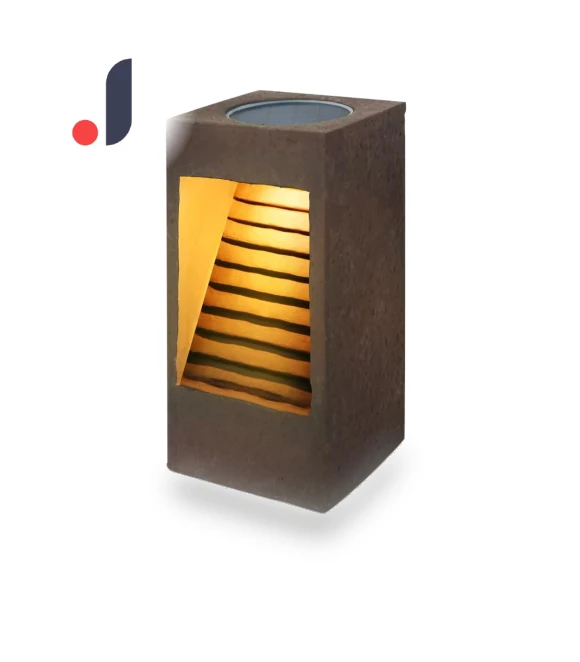 Porcelain Solar Garden Square Ceramic Style Warm 30 Smart Automatically Turns On at Night and Stays On Until the Next... — Garden Illumination, GWSOLAR