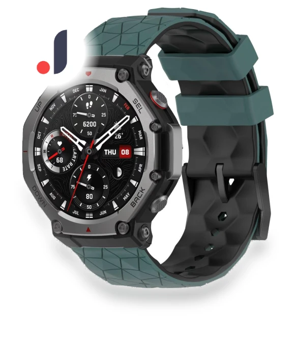 Silicone Watch Strap with Football Pattern — Watch Straps & Bands, MY-CASE