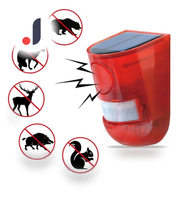 Solar Strobe Siren Alarm Light — Motion Sensors, happybuySE