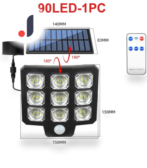 Split Motion Sensor Flood Light — Outdoor Security & Flood Lighting, Outdoor lighting