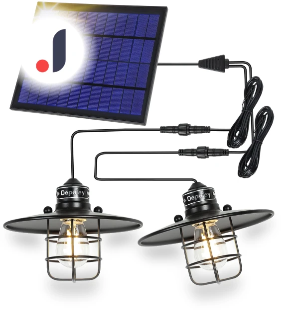 Split Type Dual Solar Pendant Lights — Outdoor Security & Flood Lighting, DINGLILED