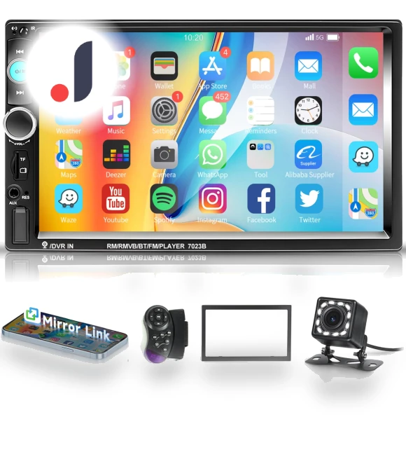 Car Stereo with Bluetooth and 7-inch Touchscreen — Stereo Receivers, Samurai Japan