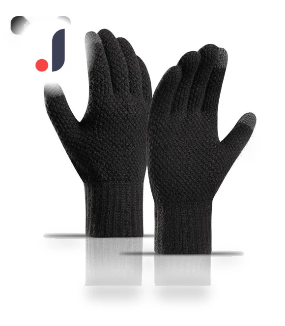 Fingerless Fleece Gloves with Pineapple Design and Touchscreen Compatibility — Cold Weather Gloves, Millioner