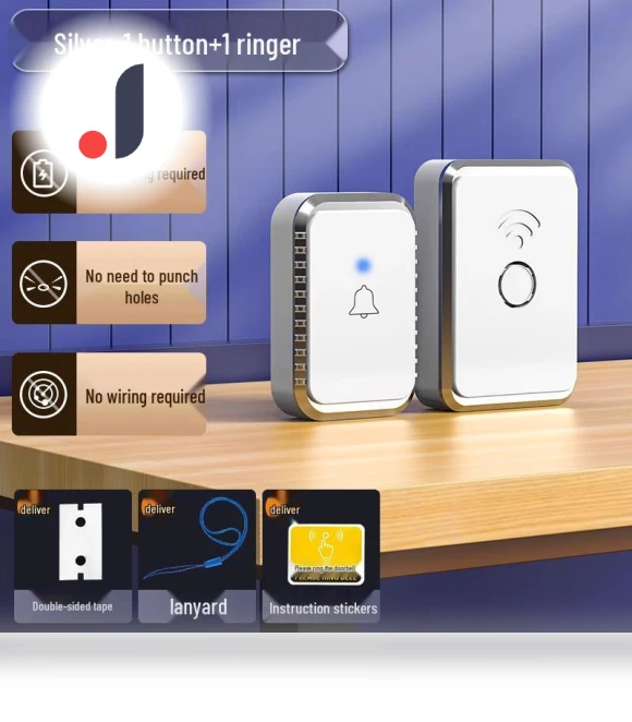 Wireless Waterproof Doorbell with Remote Control — Push Buttons, The Best Experience