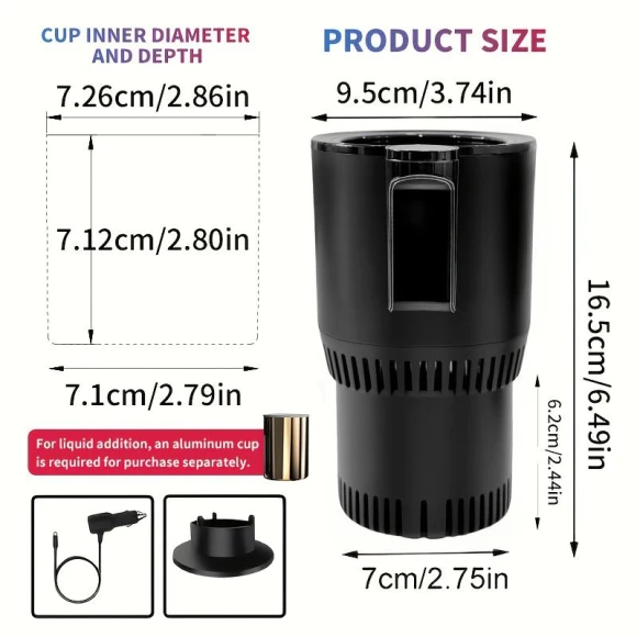 2-in-1 Hot and Cold Cup Holder — Car Cup Holders, LSB01