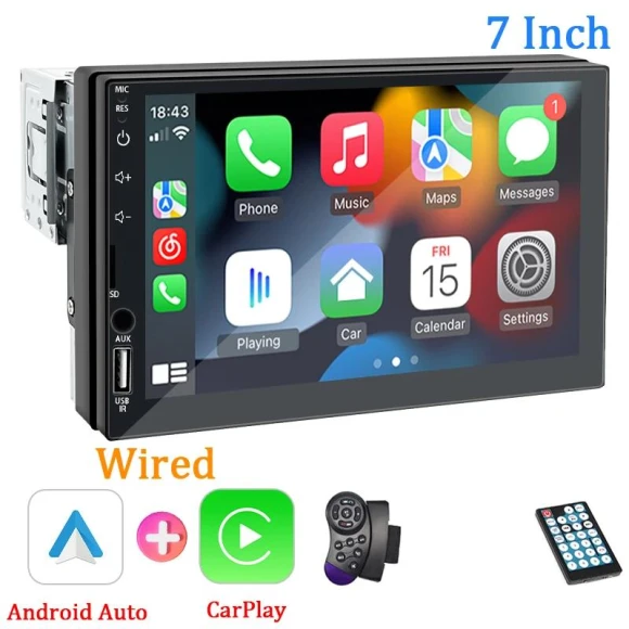 Car Multimedia Player with Carplay and Android Auto — Stereo Receivers, ZoomSpark