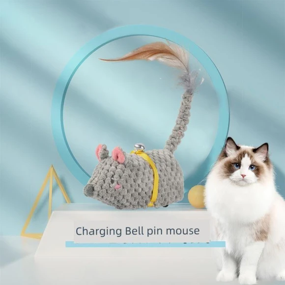Self-Hi Relieving Stuffy Handy Gadget Electric Smart Little Mouse Cat Sound Fake Mouse Cat Teaser — Cat Playthings, TAOMall