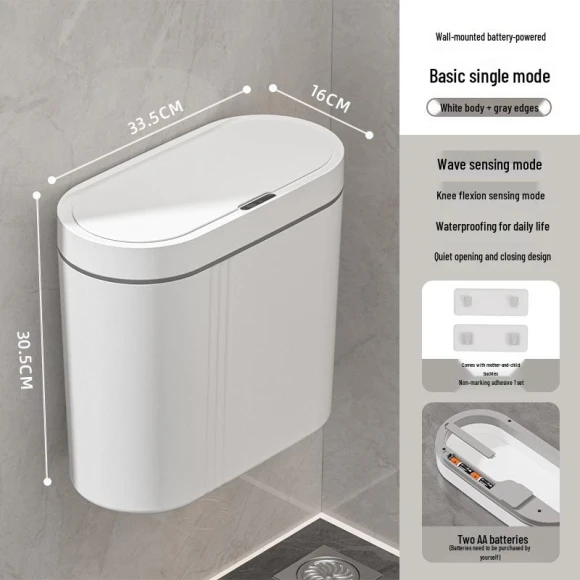 Smart Automatic Wall-Mounted Trash Can — Kitchen Cans, Value Vault