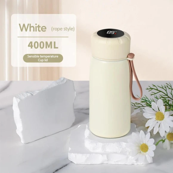 Smart Vacuum Insulated Stainless Steel Thermos Mug — Travel Drinkware, Versatile Home Furnishing