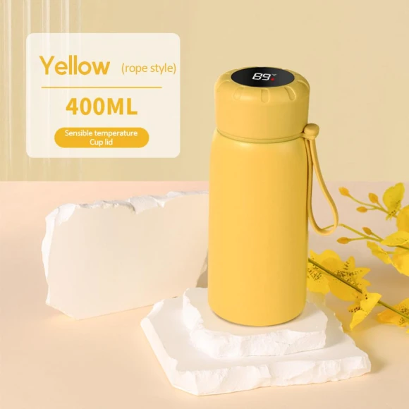 Smart Vacuum Insulated Stainless Steel Thermos Mug — Travel Drinkware, Versatile Home Furnishing