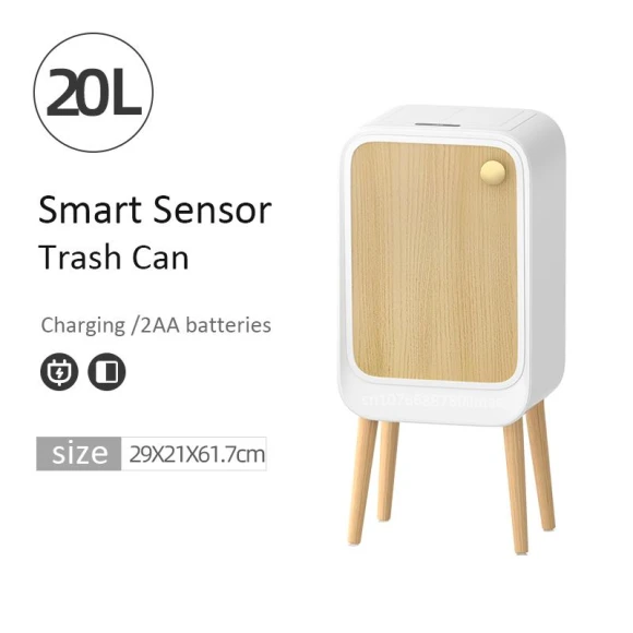 Smart Trash Bin Sensor — Kitchen Cans, Simple and warm