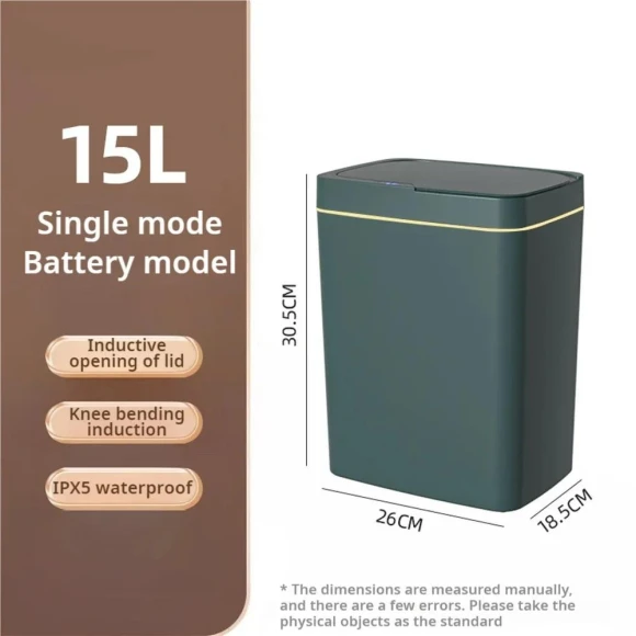 Smart Trash Can for Bathroom — Waste Baskets, Simple and warm