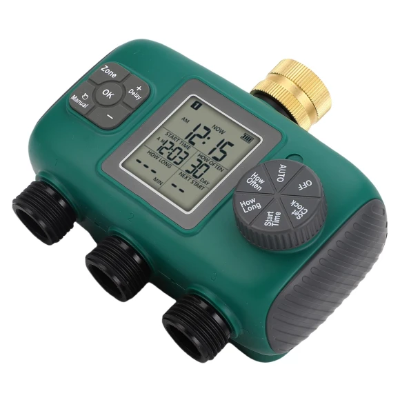 3-Way Watering Timer with Brass Port — Controllers, Vestidos