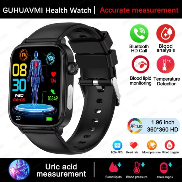 Health Smart Watch with ECG and PPG — Smartwatches, ElectronicsHome