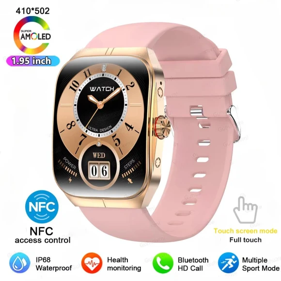 Smart Watch with NFC AMOLED Display — Smartwatches, ElectronicsHome