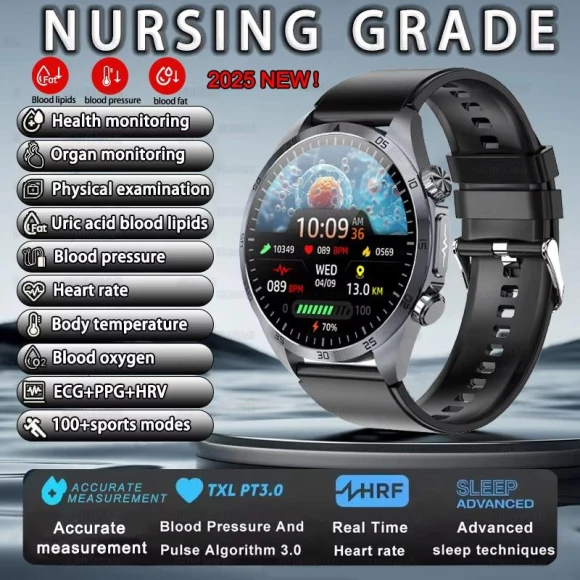 Smart Watch with Pulse Therapy ECG — Smartwatches, ElectronicsHome