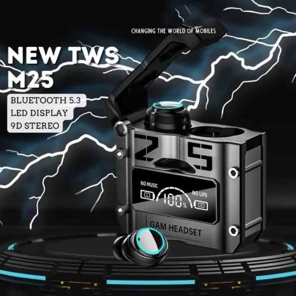 Wireless Earbuds with LED Display — In-Ear Headphones, ElectronicsHome