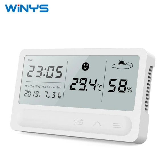 Digital LCD Weather Station Clock — Hygrometers, globalseller