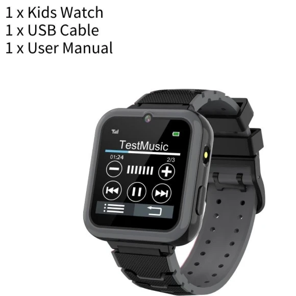 Kids Smartwatch with Touch Screen, Games, Music, Two-Way Call, Flashlight, and Calculator — Wearable Accessories, LuxeBead