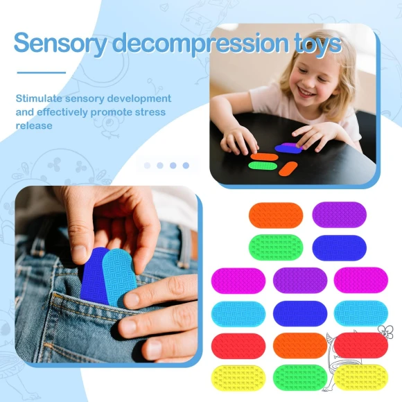 Sensory Tablet Toy — Blocks, Shredded cabbage