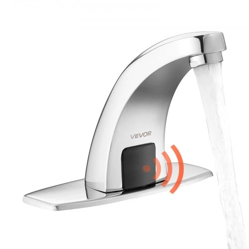 Touchless Bathroom Sink Faucet with Motion Sensor — Hands-Free Faucets, VEVOR