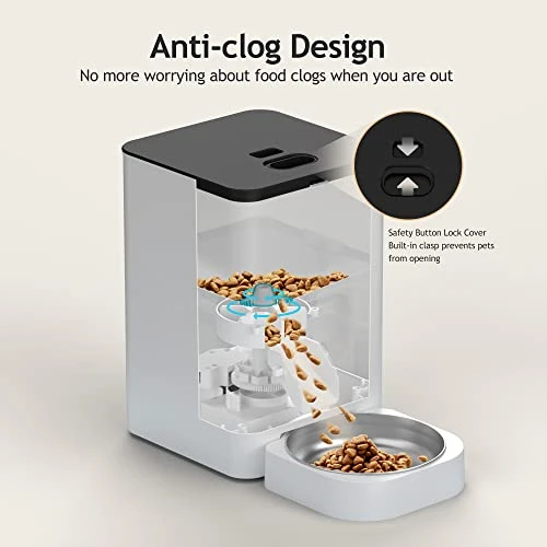 Automatic Pet Feeder with Programmable Portion Control and Voice Recorder — Automatic Feeders, Voluas