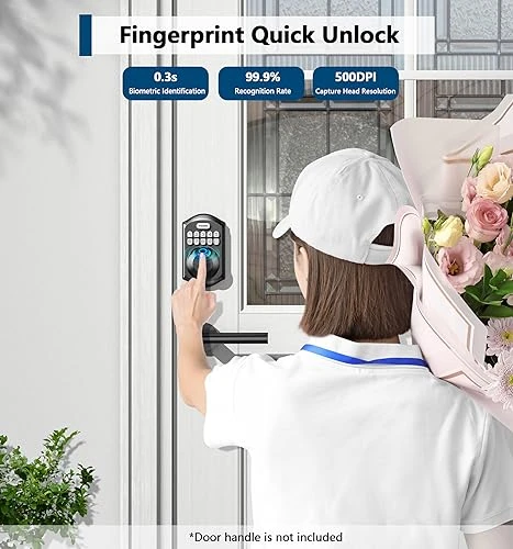 Fingerprint Door Lock — Keyed Locksets, TEEHO